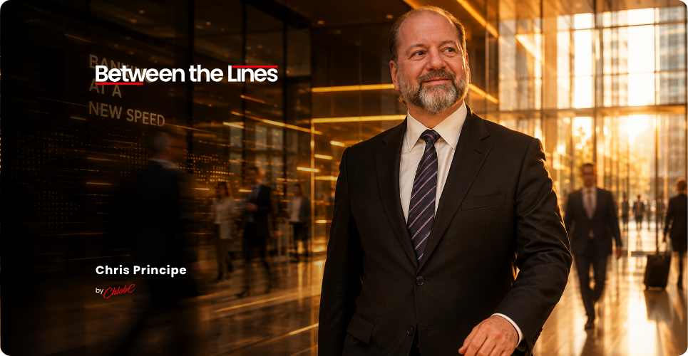 Chris Principe and Belkis López discussing banking technology, trade finance and the future of financial innovation