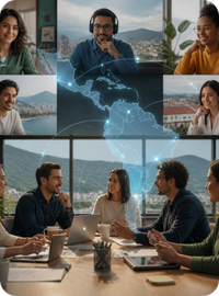Profesionales financieros de América Latina conectándose mediante conocimiento y colaboración en español